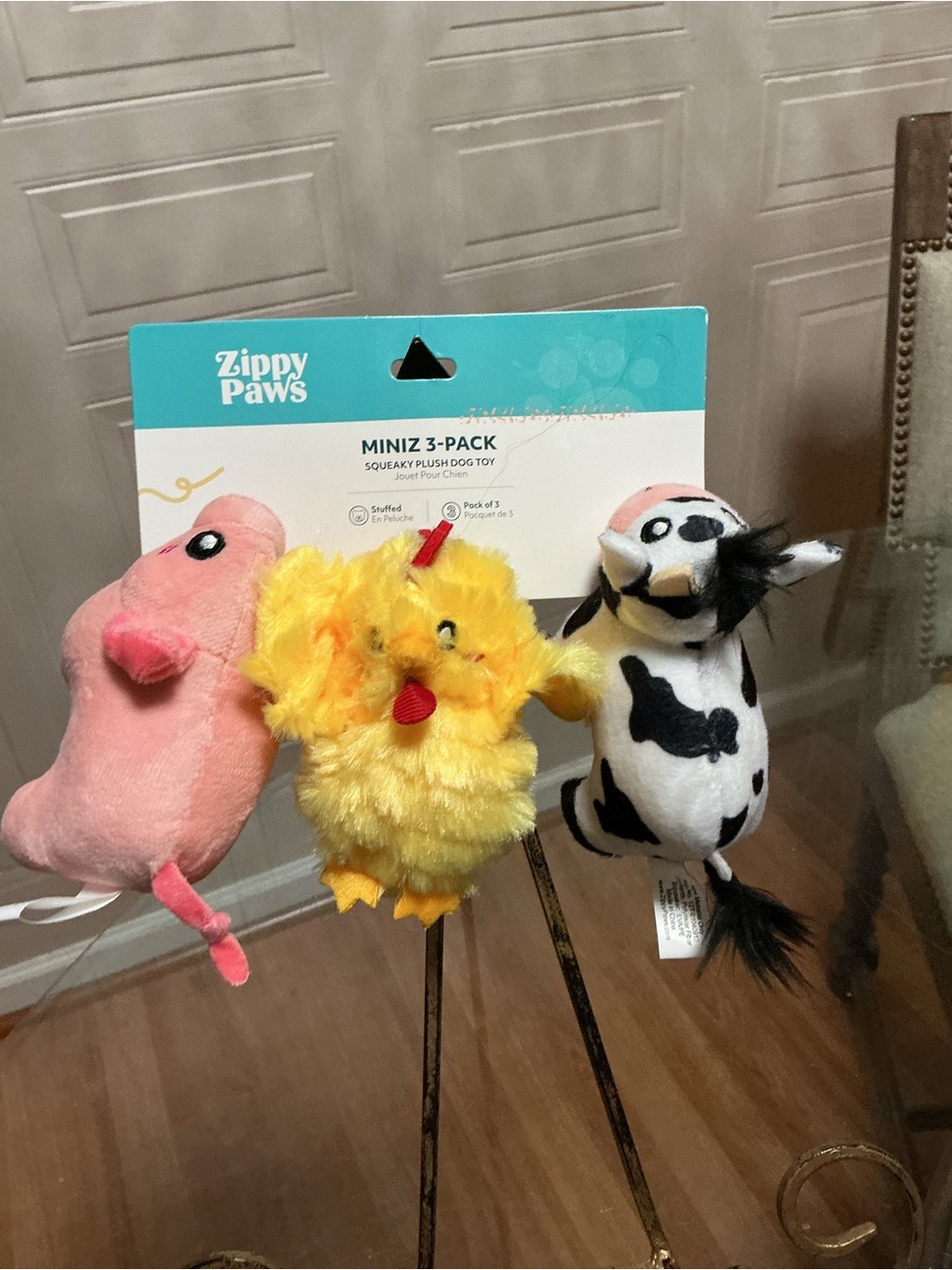 - Brand New Set Of Zippy Paws chick Sheep And Bunny.